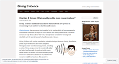 Desktop Screenshot of giving-evidence.com